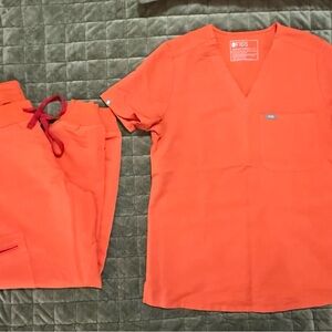 Figs Vibrant Orange Medical Uniform
